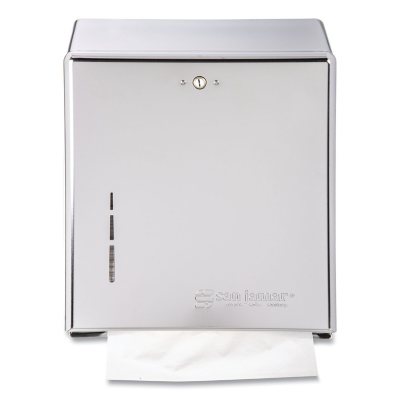 San Jamar C-Fold or Multi-Fold Lockable Towel Dispenser