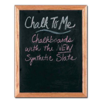 Framed Chalkboard - Honey Oak