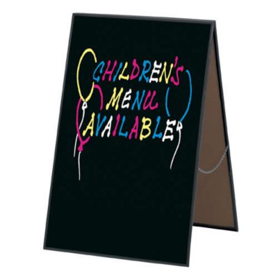 Write-On Sidewalk "A" Frame Sign w/ Markers