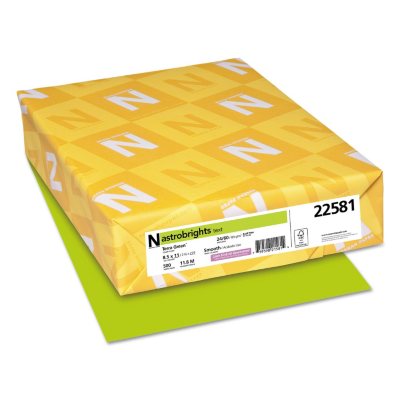 Wausau - Astrobrights Colored Paper, 24lb, Terra Green - Ream