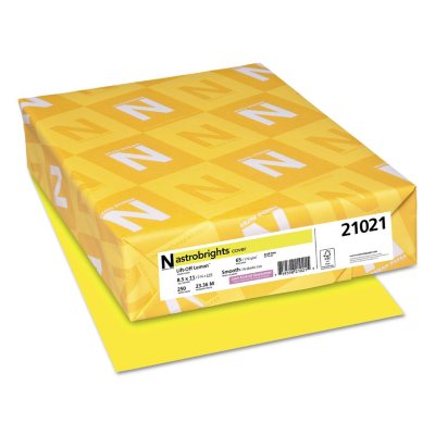 Wausau - Astrobrights Cover Stock, 65lb, Lift-off Lemon - 250 Sheets