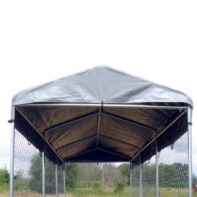 NEW Lucky Dog 5'x10' Weatherguard Kennel Roof System outdoor dog kennel,home depot dog kennels,10x10 kennel roof,cover for dog kennel 5x10