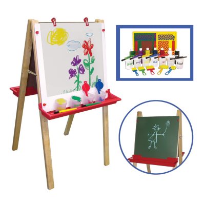 ECR4Kids Easel with Small Paint Crate Set