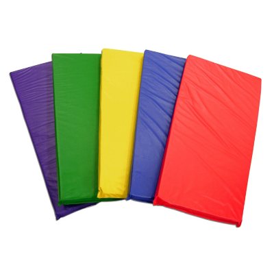 ECR4Kids Rainbow Rest Mats, Assorted Colors - 5 pack