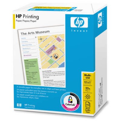 HP - Printing Multipurpose Paper, 22lb, 96 Bright, 8-1/2 x 11" - Mega Ream