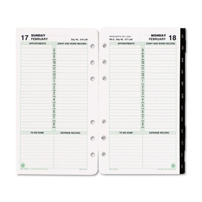 Day-Timer Dated One-Page-per-Day Organizer Refill, January-December, 3-3/4 x 6-3/4 - 2013