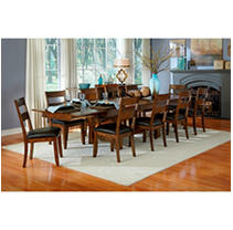 Emma Solid Wood 7 Piece Dining Set (Table and 6 Chairs)