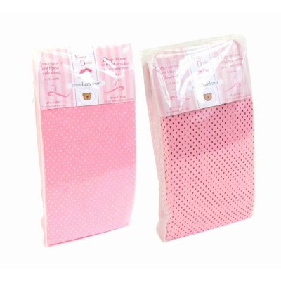 Piccolo Bambino Cotton Jersey Crib Sheets - Pink - 2 pk.