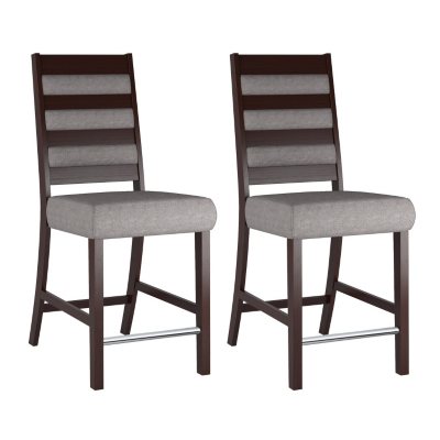 Bistro Gray Sand Fabric Dining Chairs (2 pk)
