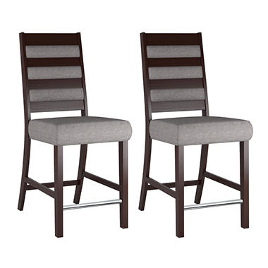 Bistro Gray Sand Fabric Dining Chairs  DWP-320-C
