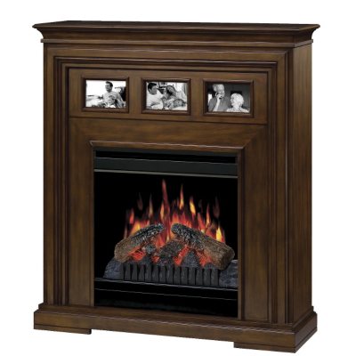 20" Compact Fireplace Electric Firebox - Walnut