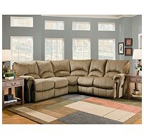 Lane Ashford Fabric Zero Gravity 3 Piece Reclining Sectional