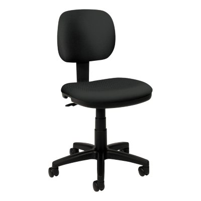 basyx by HON - VL610 Series Swivel Task Chair - Charcoal Fabric/Black Frame