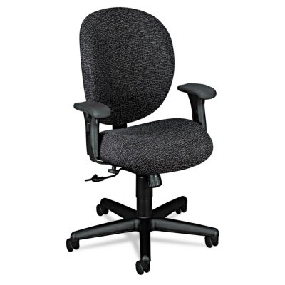 HON - Unanimous 24-Hour Task Series Mid-Back Swivel/Tilt Chair - Iron Gray Fabric