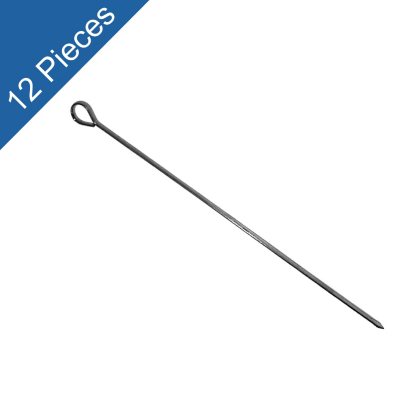 Stainless Steel Oval Skewers - 12 pc. - Various Sizes