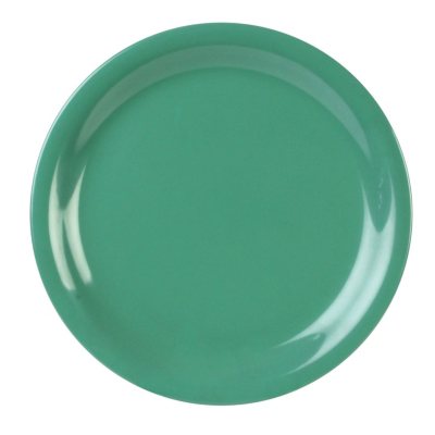 Melamine Narrow Rim Round Plate - Green - 12 pk. - Various Sizes