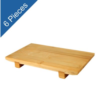 Bamboo Sushi Plate - Medium - 6 pk.