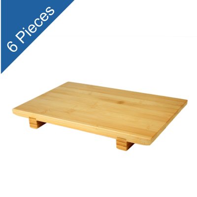 Bamboo Sushi Plate - Large - 6 pk.