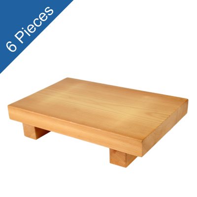 Wooden Sushi Plate - Large - 6 pk.