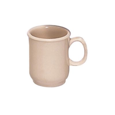 Excellanté Melamine Collection Bulbous Mug - Tan - 3" - 8 oz. - 6 pc.