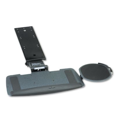 HON - Bravo Articulating Keyboard/Mouse Platform, Glide Track, 20-3/4w x 11d, Black
