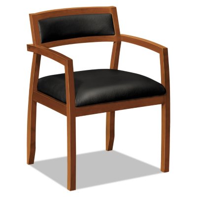 UPC 791579943477 product image for Basyx VL852 Upholstered Leather Back Guest Chairs | upcitemdb.com