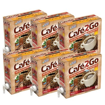 Cafe2Go Self-Heating Beverage Kit - Variety - 6 pk.