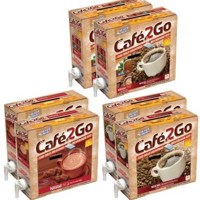 Cafe2Go Self-Heating Beverage Kit - Mixed Case - 6 pk.
