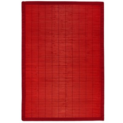 Bamboo Rug - Villager Crimson