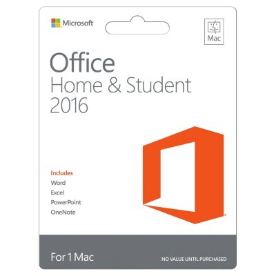 Microsoft Office Home & Student 2016 for Mac, 1 Mac