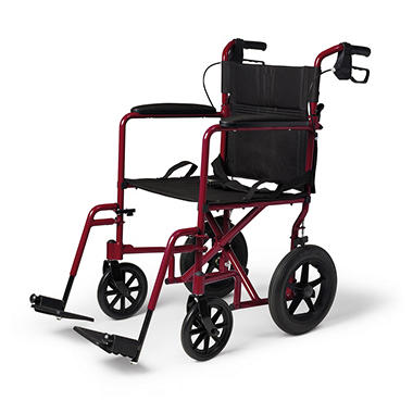 Aluminum Transport Wheelchair with 12.5