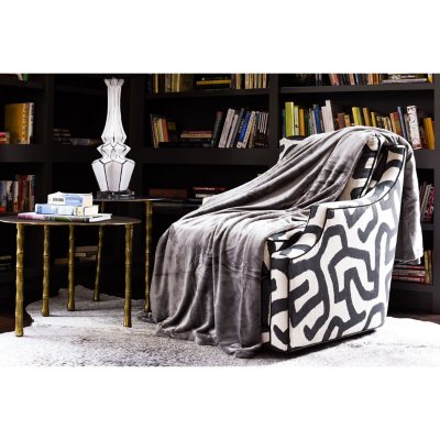 UPC 801418189215 product image for Fraiche Maison Twin Size Velvet Plush Blanket - French Roast | upcitemdb.com