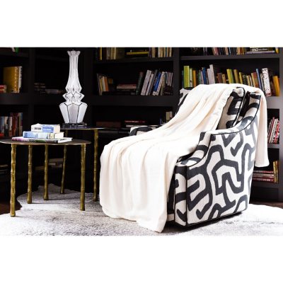UPC 801418189567 product image for Fraiche Maison Hot Pressed Velvet Plush King Blanket - Pristine | upcitemdb.com