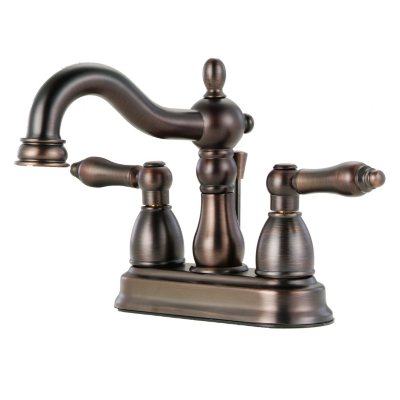Hardware House 2 Handle Bathroom Faucet w/ Classic Bronze Finish