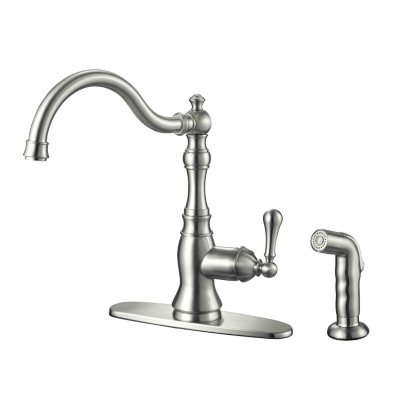 Hardware House Single Handle Asbury Kitchen Faucet w/ Sprayer
