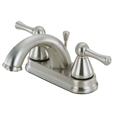 Hardware House 2 Handle Bathroom Faucet w/ Satin Nickel Finish