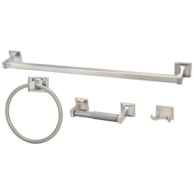 Hardware House Sunset Satin Nickel 4-Piece Bath Set