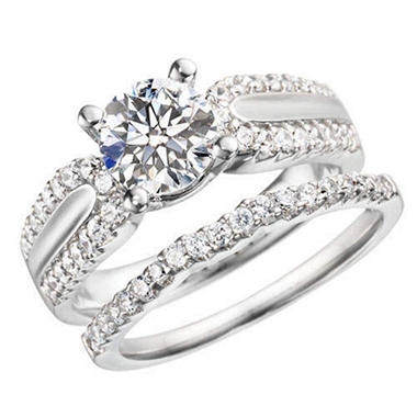 55 ct. t.w. Ideal-Cut Diamond Bridal Set (H,SI2)