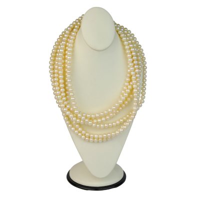 100" Endless White Freshwater Cultured Pearl Necklace