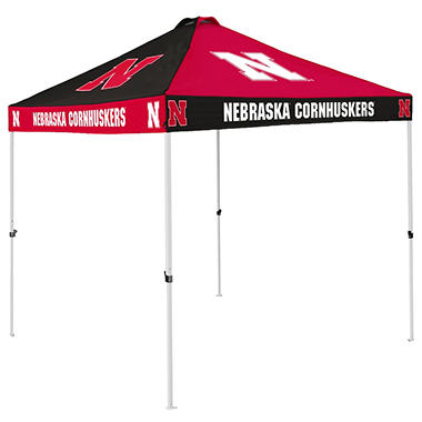 9x9 NCAA Nebraska Red Canopy   182-41