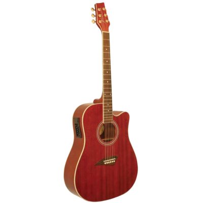 UPC 809312000179 product image for Kona Dreadnought Acoustic Electric Spruce Top Guitar with High Gloss Transparent | upcitemdb.com