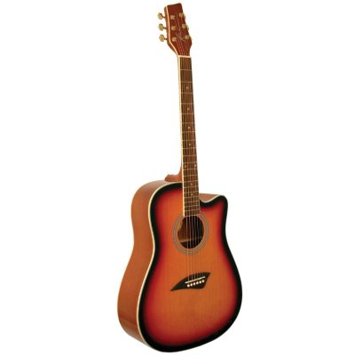 UPC 809312000230 product image for Kona Dreadnought Acoustic Guitar with High Gloss Tobacco Sunburst Finish | upcitemdb.com