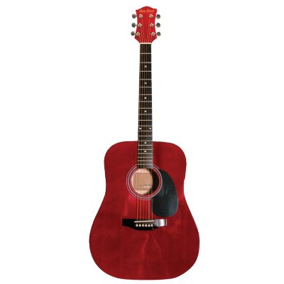 UPC 809312001060 product image for Main Street Acoustic Dreadnought Guitar in Transparent Red | upcitemdb.com