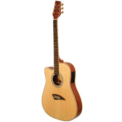 UPC 809312001220 product image for Kona Left Handed Thin Body Acoustic/Electric Guitar with High Gloss Finish Selec | upcitemdb.com