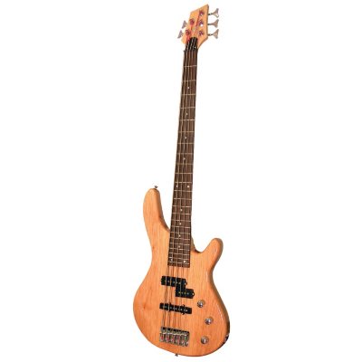 UPC 809312020160 product image for Kona 5 String Electric Bass in Natural Gloss Wood Finish | upcitemdb.com