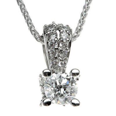 .70 ct. t.w. Diamond Solitaire Pendant (H-I, I1)
