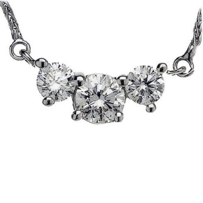 1.00 ct. t.w. 3-Stone Round Diamond Pendant