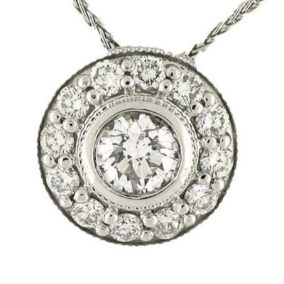 .95 ct. t.w. White Gold Diamond Pendant (H-I, I1)