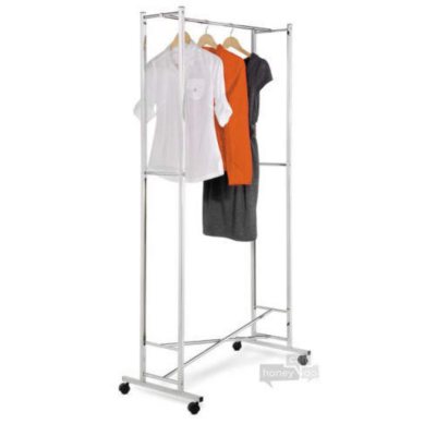 Folding Chrome Garment Rack
