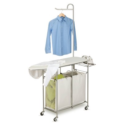 Honey-Can-Do Foldable Valet Laundry Center (Natural/Silver)